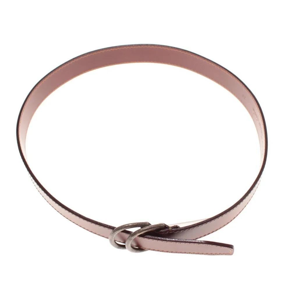 Torino Leather Company NWT Classic Belt Size 38 US in Solid Brown Leather